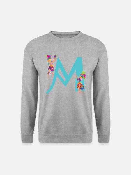 carnaval m - Sweat-shirt Unisexe - gris chiné
