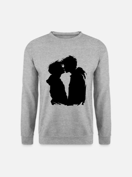 Baiser - Sweat-shirt Unisexe - gris chiné