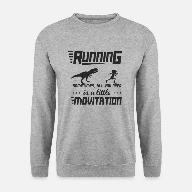Cadeau de course à pied en cours d'exécution - Sweat-shirt Unisexe - gris chiné