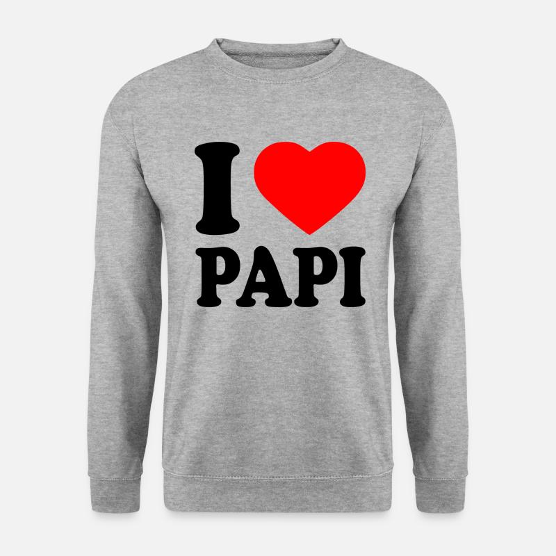 I love papi - Unisex Sweatshirt - salt & pepper