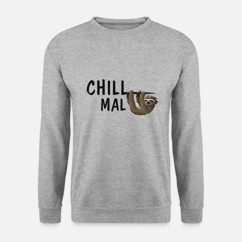 Chill with sloth - Unisex Sweatshirt - salt & pepper