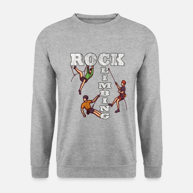 Rock climbing - Unisex Sweatshirt - salt & pepper