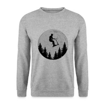 Scooter - Unisex Pullover - Weißgrau meliert - Vorne - Alina (178cm) & Michal (187cm)