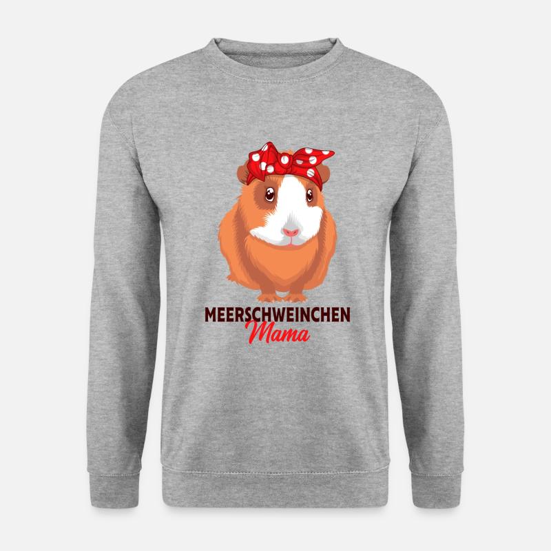 Meerschweinchen - Unisex Pullover - Weißgrau meliert