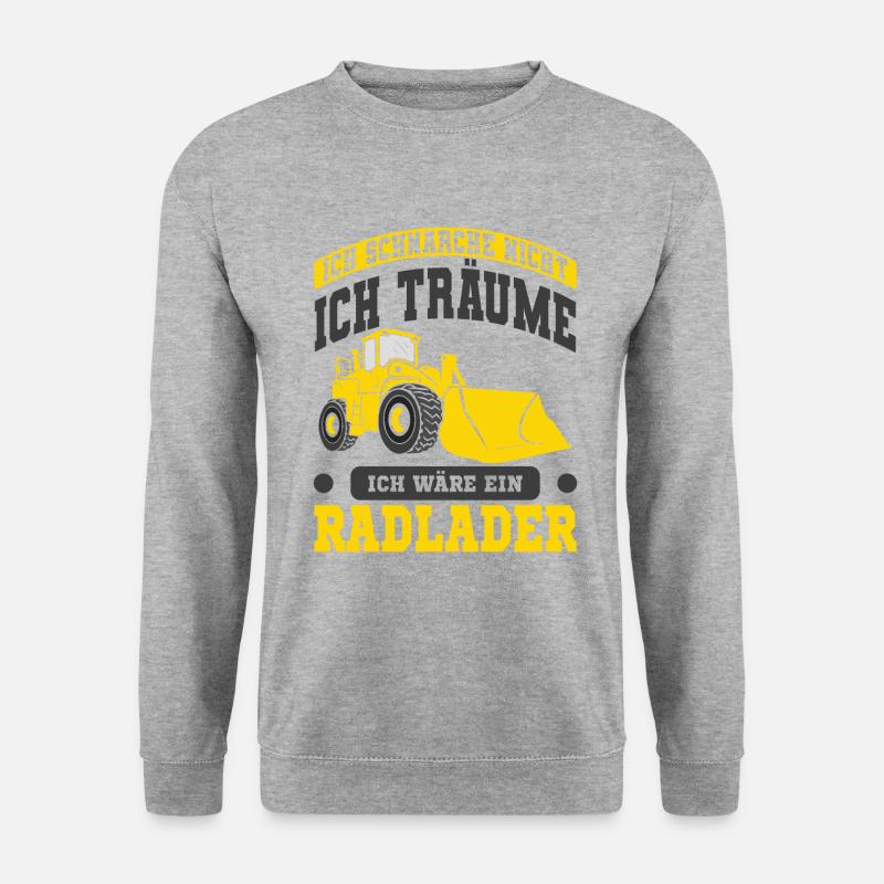 Radlader - Unisex Pullover - Weißgrau meliert