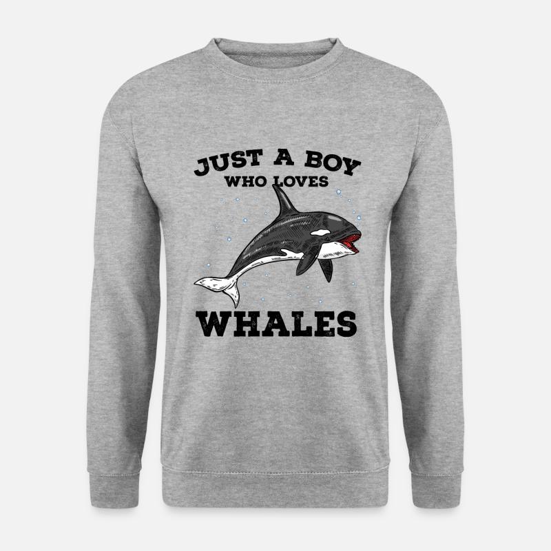 Wale - Unisex Pullover - Weißgrau meliert