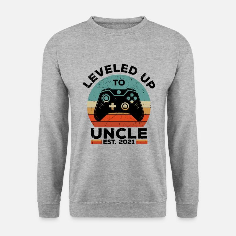 Onkel 2021 - Unisex Pullover - Weißgrau meliert