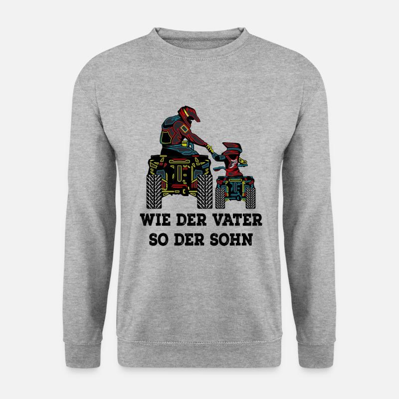 Quad - Unisex Pullover - Weißgrau meliert