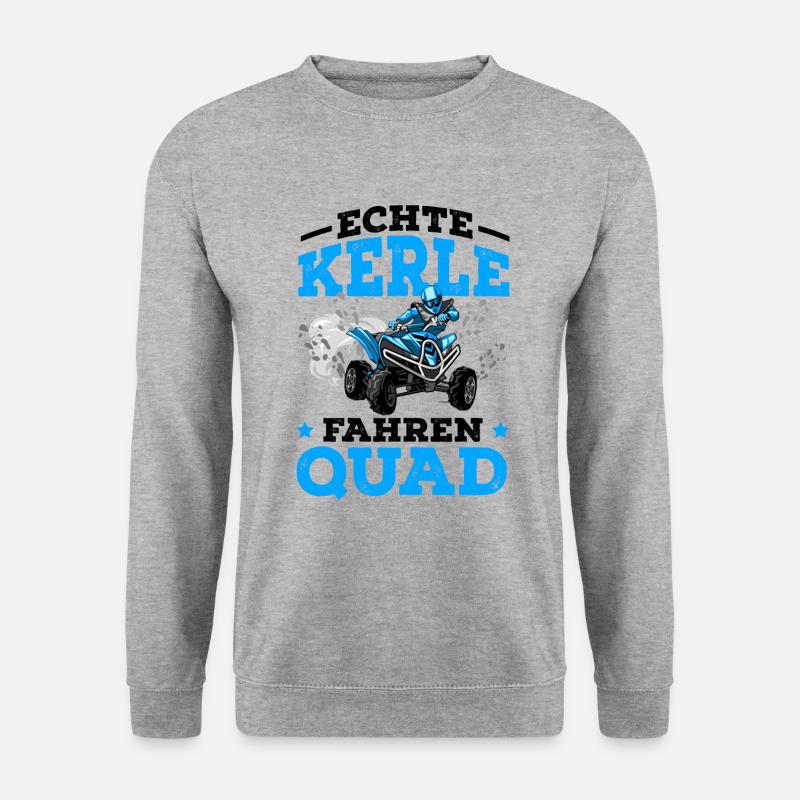 Quad - Unisex Pullover - Weißgrau meliert