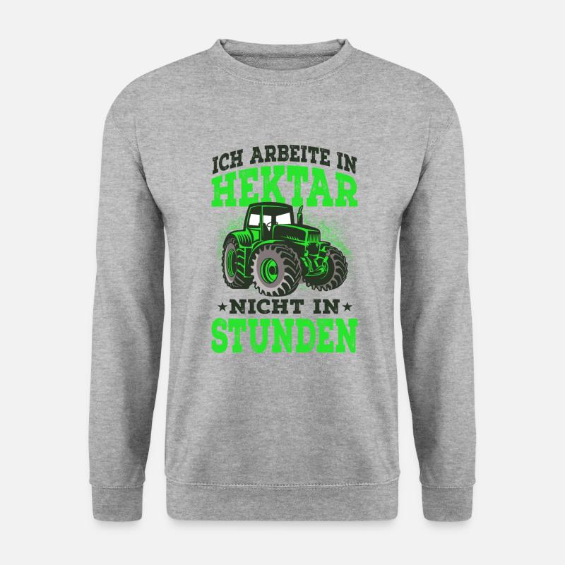 Landwirt - Unisex Pullover - Weißgrau meliert