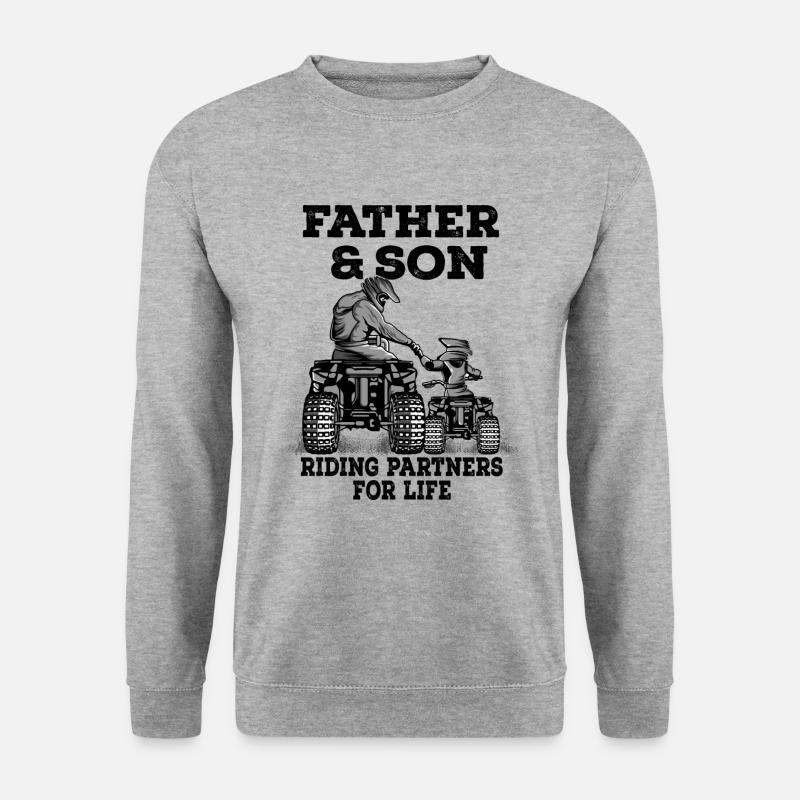 Quad - Unisex Pullover - Weißgrau meliert