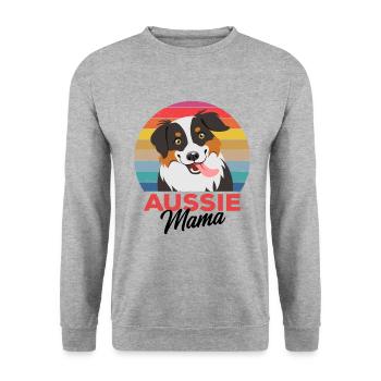 Australian Shepherd - Unisex Sweatshirt - salt & pepper - Front - Alina (178cm) & Michal (187cm)