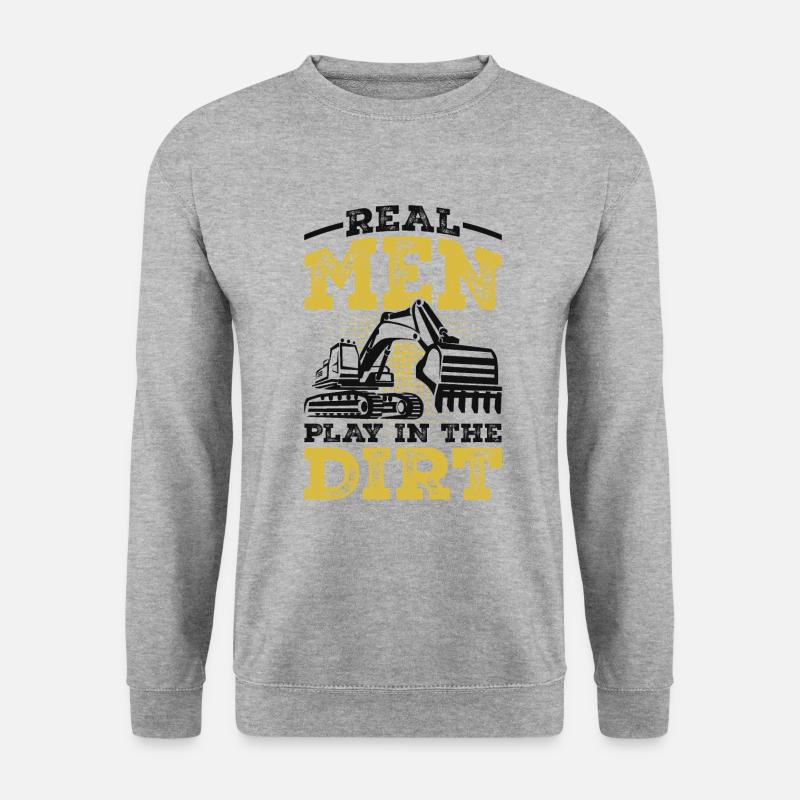 Excavator operator - Unisex Sweatshirt - salt & pepper