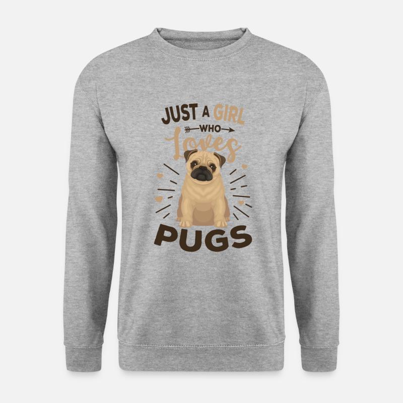 pug - Unisex Sweatshirt - salt & pepper
