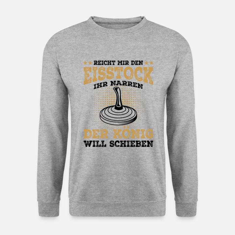 Stockschießen - Unisex Pullover - Weißgrau meliert