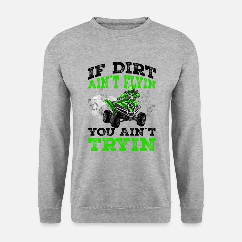 Quad - Unisex Pullover - Weißgrau meliert