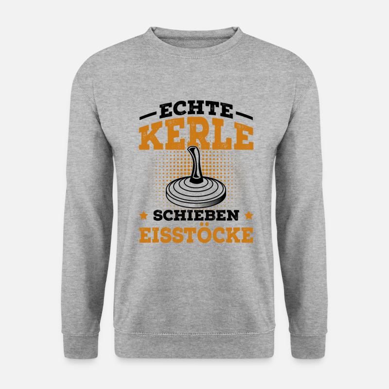 Stockschießen - Unisex Pullover - Weißgrau meliert