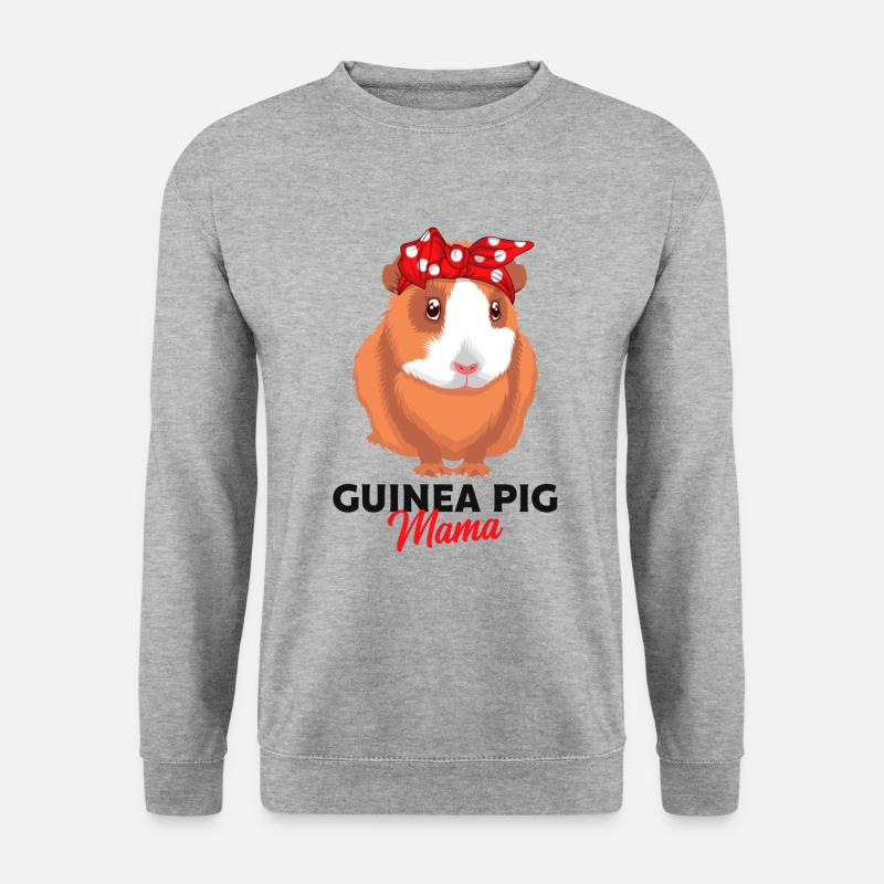 Meerschweinchen - Unisex Pullover - Weißgrau meliert