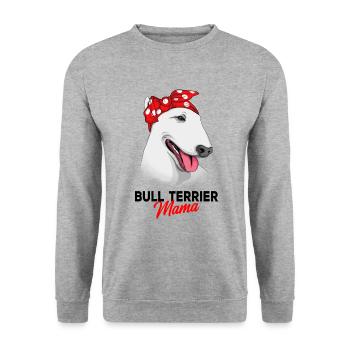 Bull terrier - Unisex Sweatshirt - salt & pepper - Front - Alina (178cm) & Michal (187cm)
