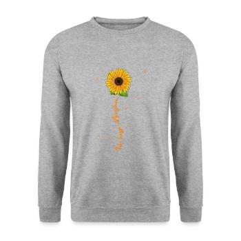 I hate people - Unisex Sweatshirt - salt & pepper - Front - Alina (178cm) & Michal (187cm)