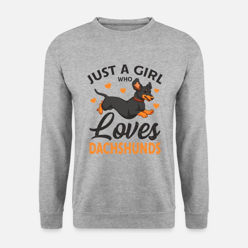 dachshund - Unisex Sweatshirt - salt & pepper