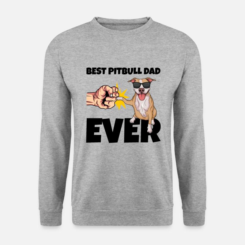 Pitbull - Unisex Pullover - Weißgrau meliert