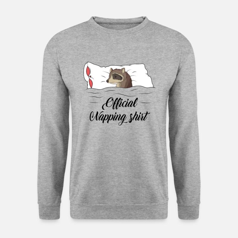 Waschbär - Unisex Pullover - Weißgrau meliert