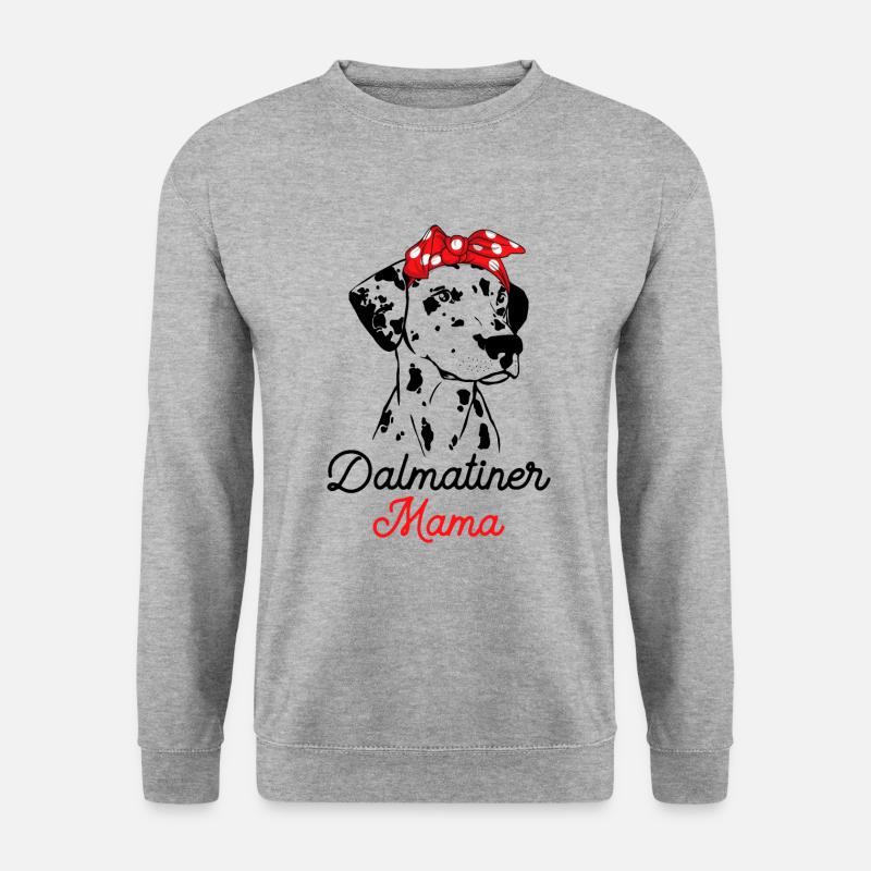 Dalmatiner - Unisex Pullover - Weißgrau meliert