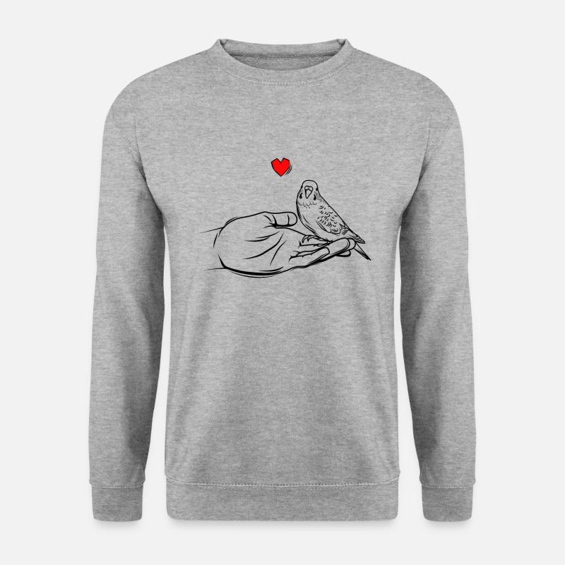 budgerigar - Unisex Sweatshirt - salt & pepper