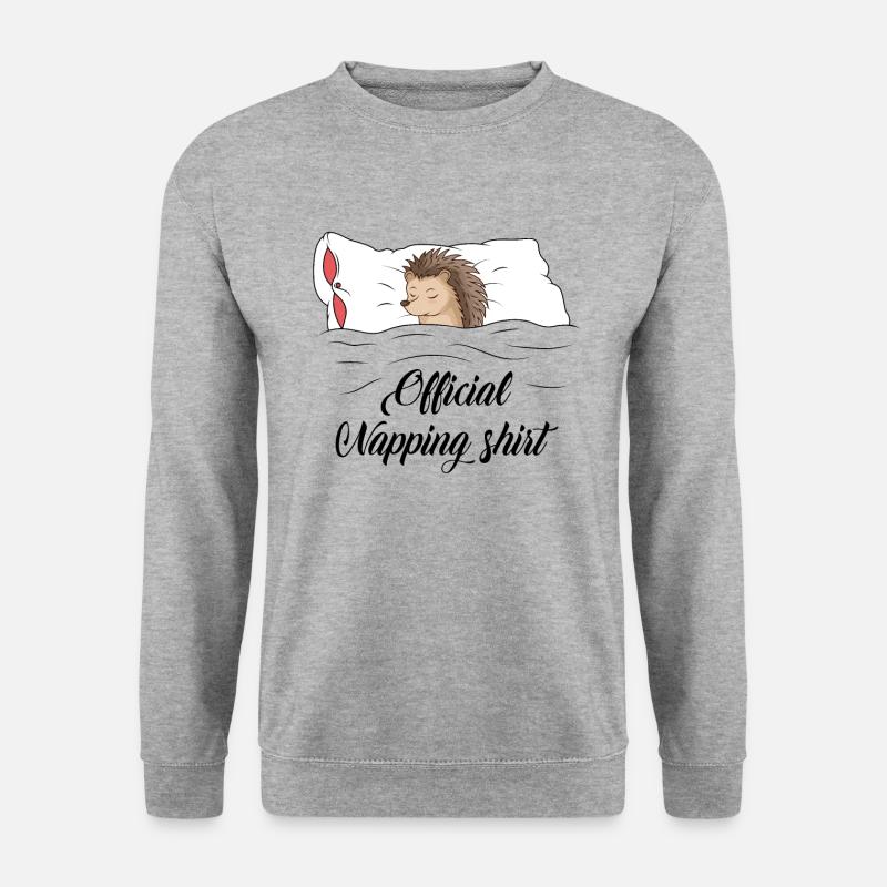 Igel - Unisex Pullover - Weißgrau meliert