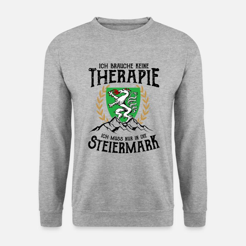 Steiermark - Unisex Pullover - Weißgrau meliert