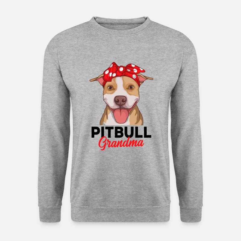 Pitbull - Unisex Pullover - Weißgrau meliert