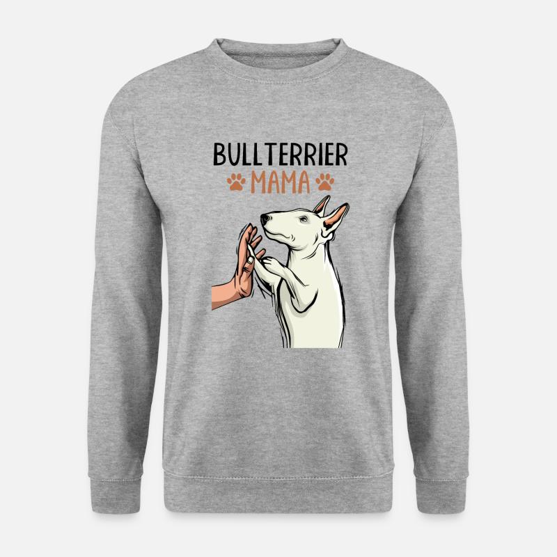 bull terrier - Unisex Sweatshirt - salt & pepper