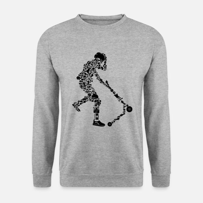 Scooter - Unisex Pullover - Weißgrau meliert