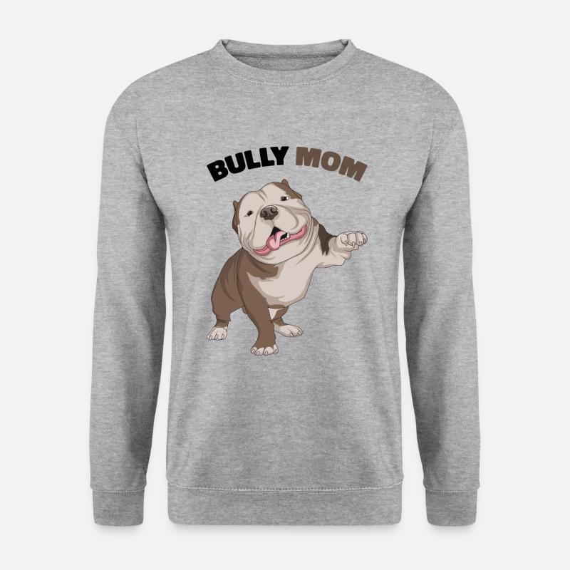 American Bully - Unisex Pullover - Weißgrau meliert