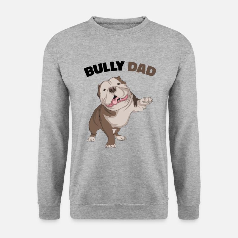 American Bully - Unisex Pullover - Weißgrau meliert