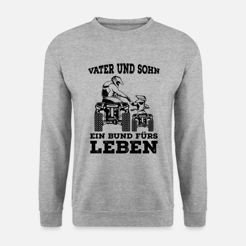 Quad - Unisex Pullover - Weißgrau meliert
