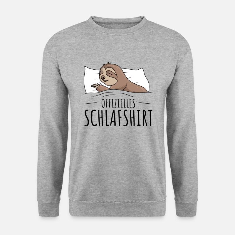 Faultier - Unisex Pullover - Weißgrau meliert