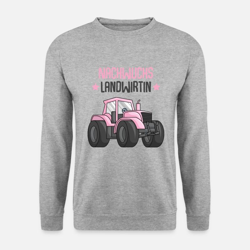 Nachwuchs Landwirtin Mädchen - Unisex Pullover - Weißgrau meliert