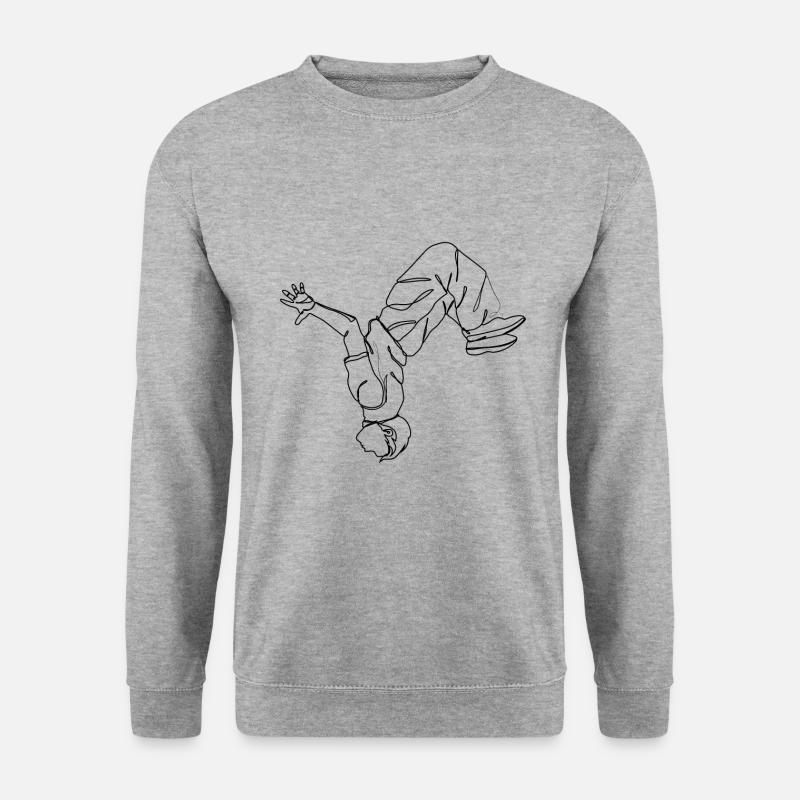 Parkour - Unisex Pullover - Weißgrau meliert