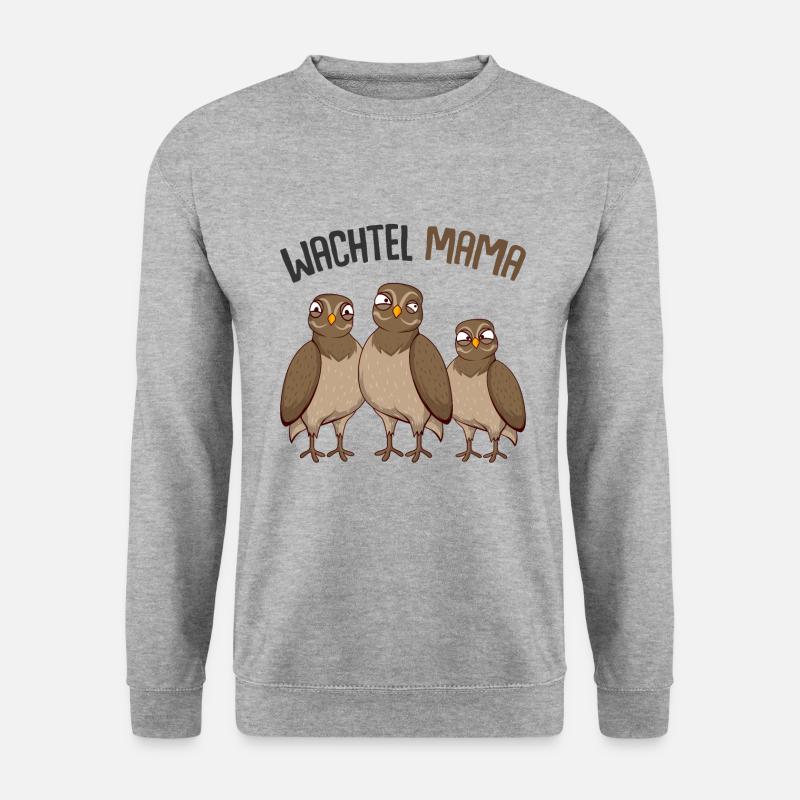 Wachtel - Unisex Pullover - Weißgrau meliert