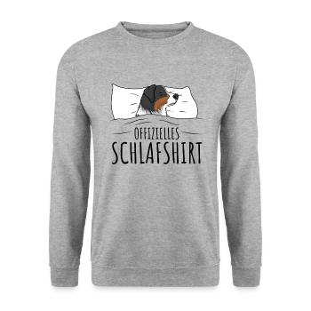 Australian Shepherd - Unisex Pullover - Weißgrau meliert - Vorne - Alina (178cm) & Michal (187cm)