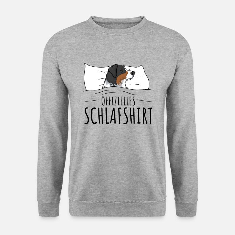 Australian Shepherd - Unisex Pullover - Weißgrau meliert