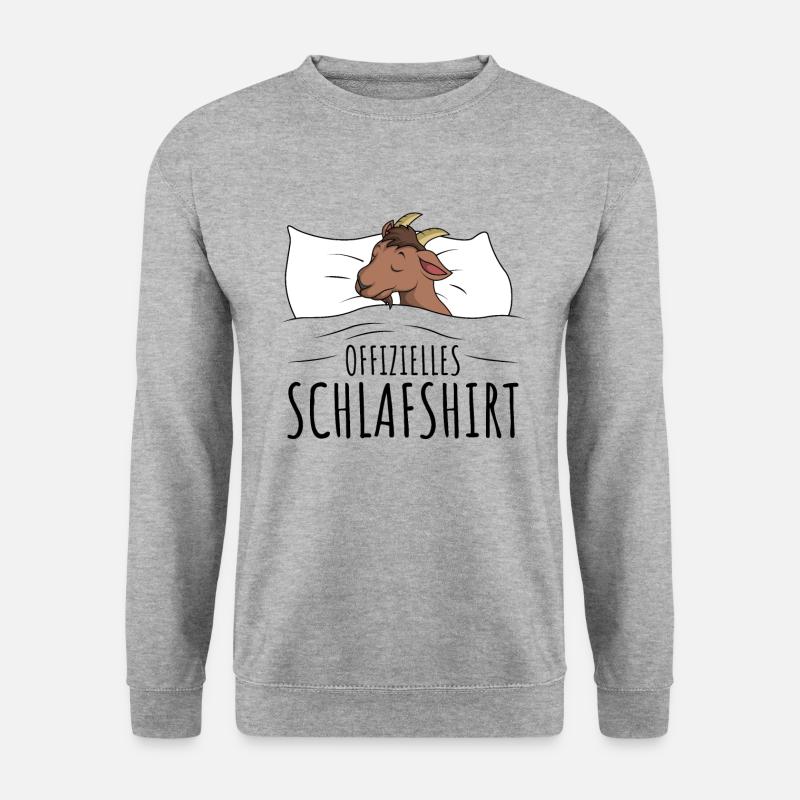 Ziege - Unisex Pullover - Weißgrau meliert