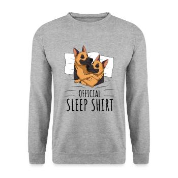 Berger allemand - Sweat-shirt Unisexe - gris chiné - Devant - Alina (178cm) & Michal (187cm)