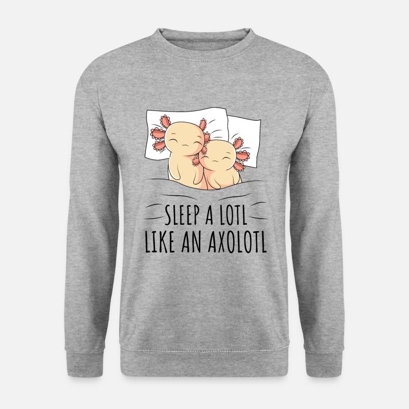 Axolotl - Unisex Pullover - Weißgrau meliert