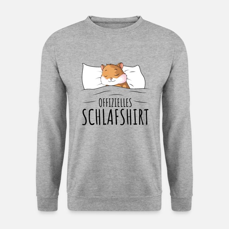 Hamster - Unisex Pullover - Weißgrau meliert