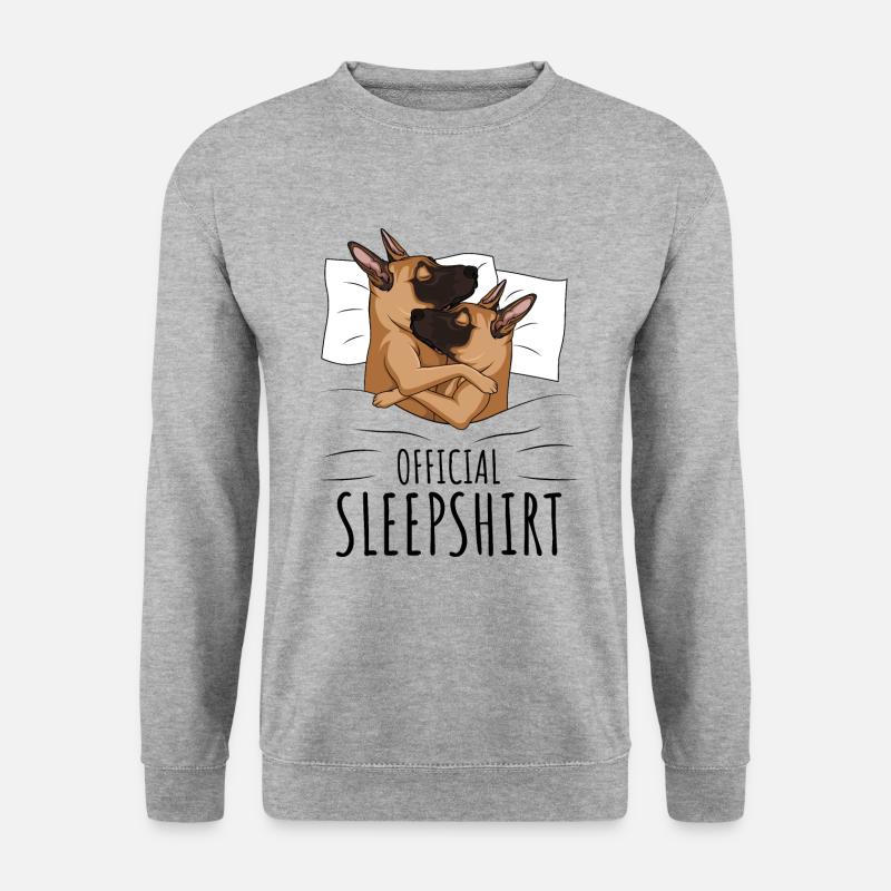 Malinois - Unisex Pullover - Weißgrau meliert