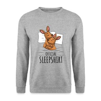 Kangaroo - Unisex Sweatshirt - salt & pepper - Front - Alina (178cm) & Michal (187cm)