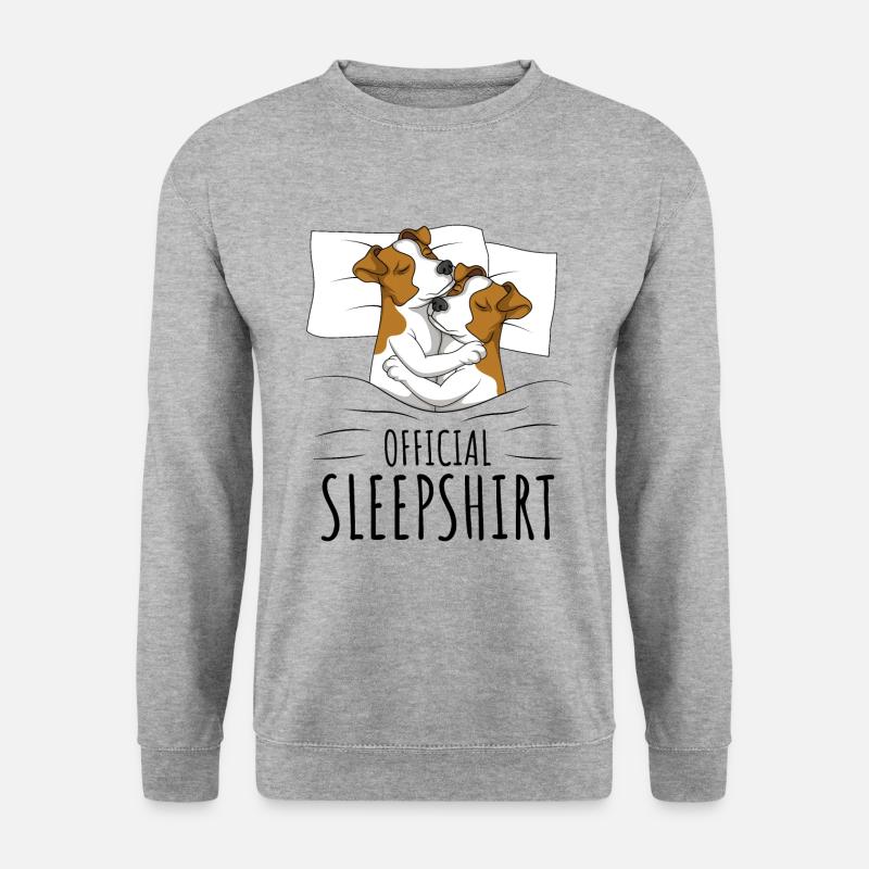 Jack Russell Terrier - Unisex Pullover - Weißgrau meliert